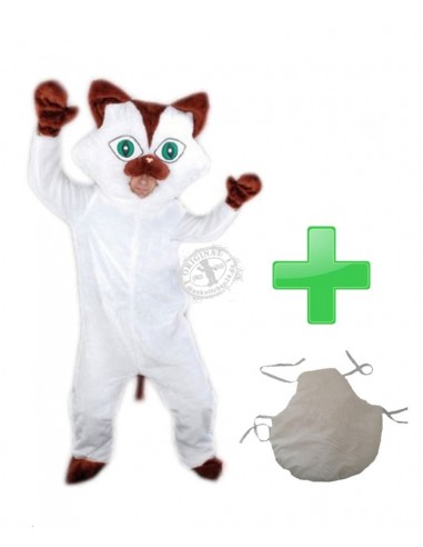 Μασκότ κοστουμιών γάτας 33r ✅ αγοράστε φτηνά ✅ κατασκευή ✅ ανοιχτό στόμα ✅