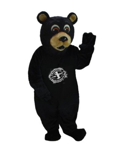Schwarz Bär Kostüm Maskottchen 2 (Werbefigur)