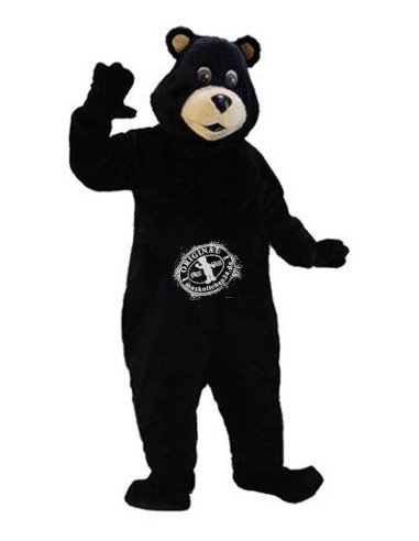 μαύρος αρκούδα Κοστούμι μασκότ 3 (Επαγγελματικό)