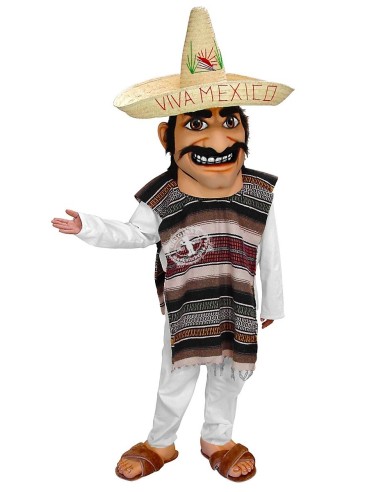 Mexicain Personne Costume Mascotte 1 (Personnage Publicitaire)