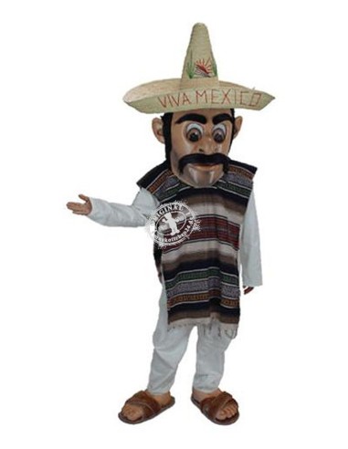 Mexican Person Costume Mascot 2 (Advertising Character)