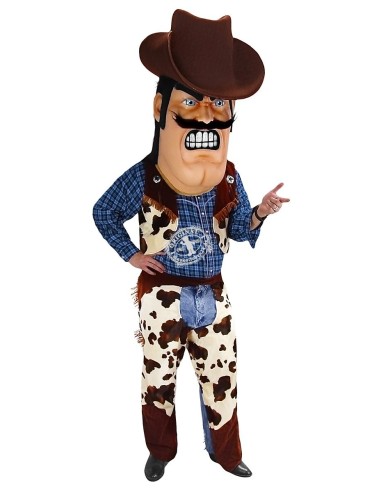 Cowboy Persoon Kostuum Mascotte (Reclamekarakter)