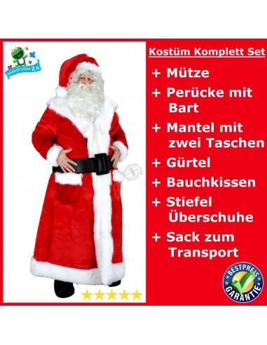 Costume da Babbo Natale Nicholas 198J ✅ prezzo basso ✅ articoli in stock ✅ travestimento per adulti ✅ set completo ✅