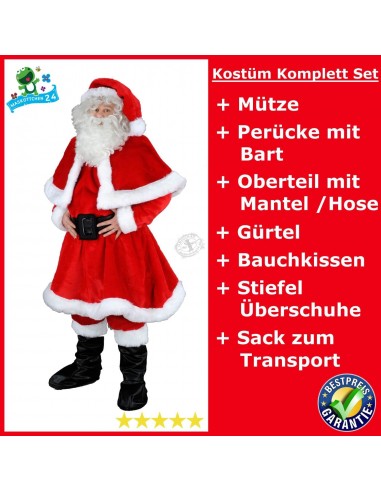 Costume da Babbo Natale promozione personaggio adulto 198j ✅ Acquista a buon mercato ✅ articoli in magazzino ✅ Professionale ✅