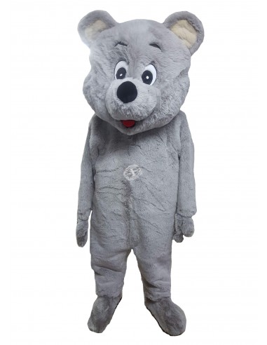 Mascot Costume Ours 45a gris (haute qualité)