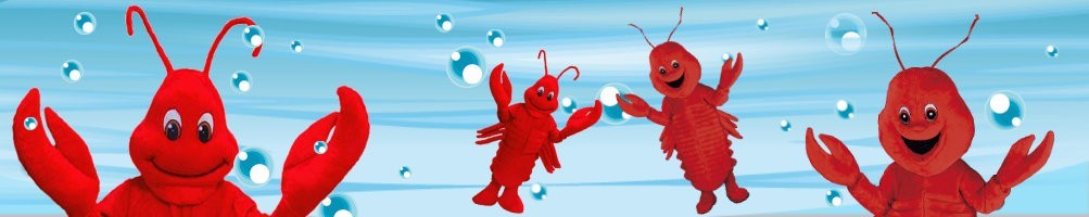 Mascotte de costumes de homard ✅ Chiffres courants chiffres publicitaires ✅ Boutique de costumes promotionnels ✅