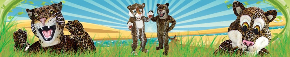 Jaguar Costumes Mascot ✅ Running figures advertising figures ✅ Promotion costume shop ✅