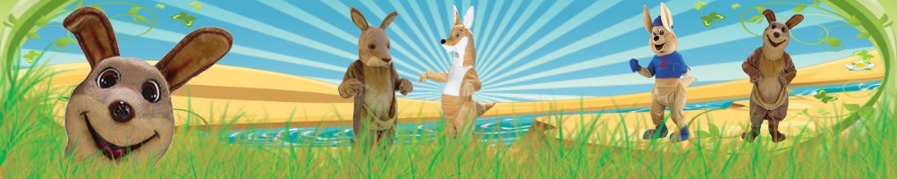Mascotte de costumes de kangourou ✅ Chiffres courants chiffres publicitaires ✅ Boutique de costumes promotionnels ✅