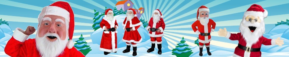 Costumes de Santa Claus Mascottes ✅ Chiffres en cours d'exécution Chiffres publicitaires shop Boutique de costumes de promotion ✅