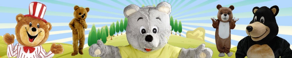 Mascotte de costumes d'ours ✅ Chiffres courants chiffres publicitaires ✅ Boutique de costumes de promotion ✅