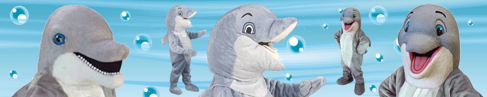 Dolphin costumes mascot ✅ Running figures advertising figures ✅ Promotion costume shop ✅