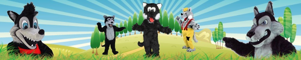Wolf kostuums mascotte ✅ Running figures reclamecijfers ✅ Promotie kostuumwinkel ✅
